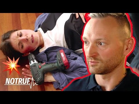 Akkuschrauber IN DER WANGE! 🩸📞🚨 Patientin steht UNTER SCHOCK! | NOTRUF