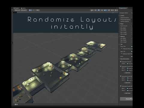 Randomize Layouts #gamedevelopment #gamedesign #proceduralgeneration #dungeon