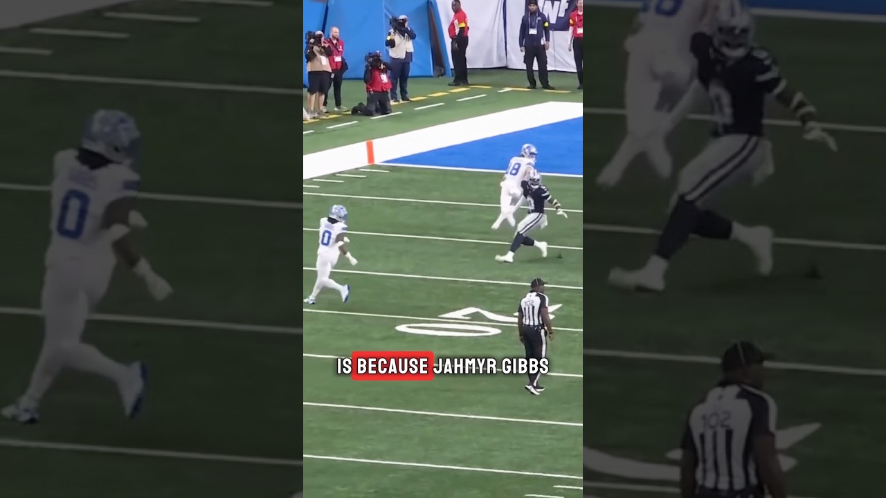 Jahmyr Gibbs created this passing touchdown! #shorts #nfl #lions