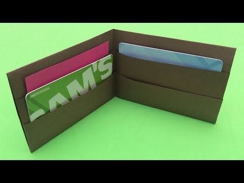 Tarjeteros o billeteras💵business card case or wallet💵cartera💵billeteras de papel💵ORIGAMI   |