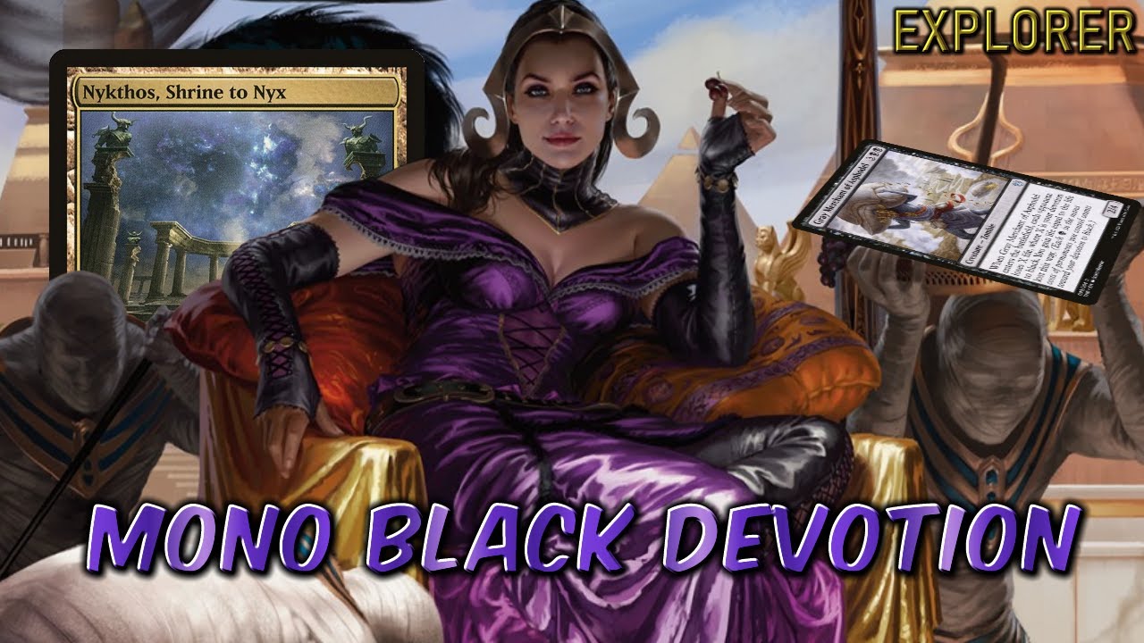 Mono Black Devotion - More ways to use Nykthos without comboing | Explorer BO3 Ranked | MTG Arena