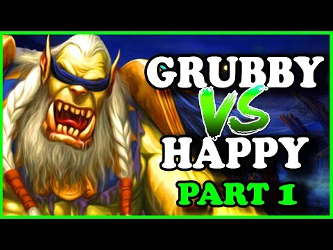 GRUBBY vs HAPPY Part 1 | Warcraft 3 | Showmatch