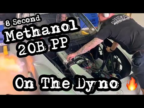 10,000rpm 8 Second Methanol 20B PP RX8 On The Dyno
