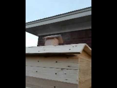 Smokehouse made from pallets.