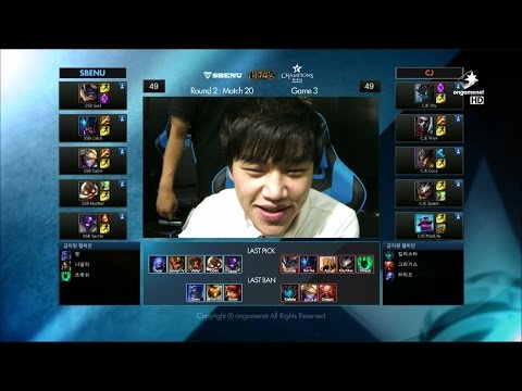 CJ vs SSB Game 3 Highlights - CJ ENTUS vs SBENU SONICBOOM - Week 9 LCK Champions Korea Summer 2015