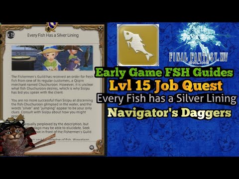 Lvl 15 FSH Job Quest Every Fish has Silver Lining how to catch Navigator's Daggers