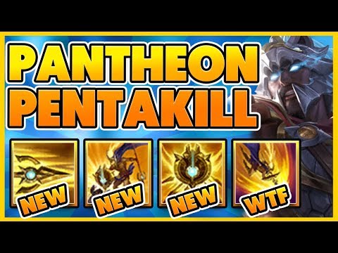 *PANTHEON REWORK* 1ST EVER PENTAKILL ON NEW PANTHEON - BunnyFuFuu Gaming