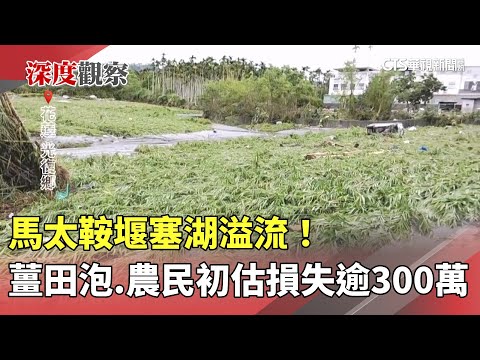 馬太鞍堰塞湖溢流！　薑田泡湯　農民初估損失逾300萬