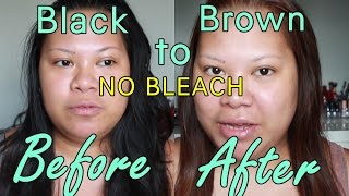How to Dye Your Hair From Black To Brown WITHOUT BLEACH