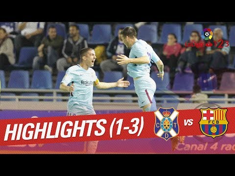 Resumen de CD Tenerife vs FC Barcelona B (1-3)