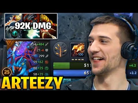 Arteezy Weaver Divine Rapier 92K Total Damages Insane Right Click