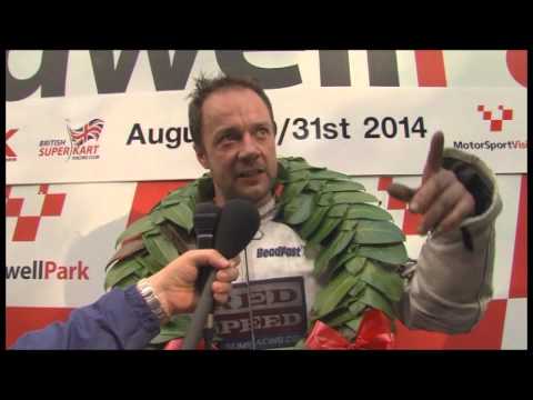 Presenting on Motors TV - Superkart British Grand Prix (Cadwell Park)