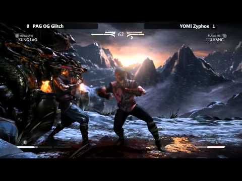MKX @ NLBC #136 - YOMI Zyphox (Liu Kang) vs PAG Glitch (Kung Lao) [720p/60fps]