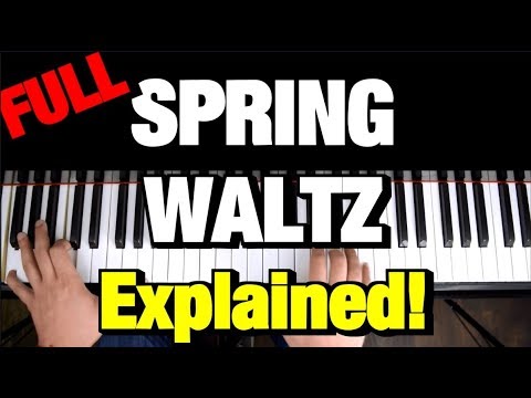 Chopin Spring Waltz - Mariage D’Amour - EASY Piano Tutorial - How to Play Piano Lesson (Complete)