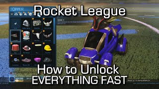 Rocket League - How to Unlock EVERYTHING FAST! (Xbox One)