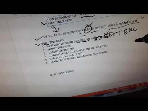 HOW TO MANAGE BREAKDOWN AS DEPARTMENT HEAD BELONGS TO ANY TRADE