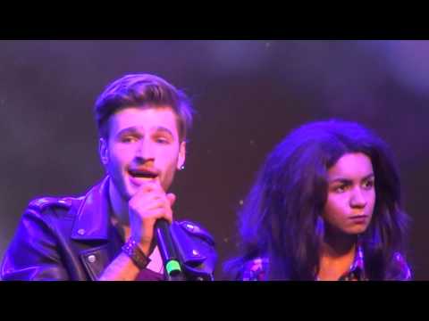 ESCKAZ in Stockholm: Justs (Latvia) meet & greet in Eurocafe