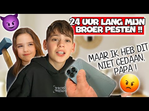 GEMEEN TEGEN MIJN BROER DOEN VOOR 24 UUR LANG !! - De Bakkertjes #924
