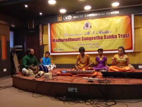 Smrithi playing Neeve Gatiyani Varnam