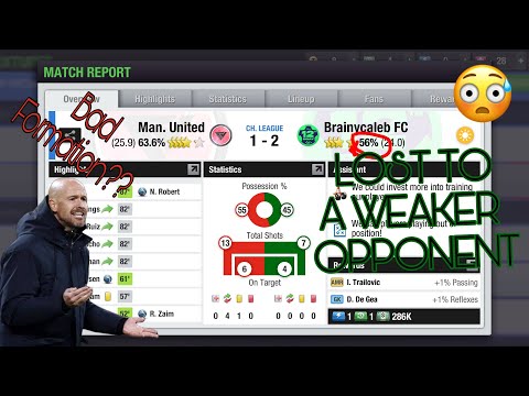 Stronger team losing to weaker teams in #topeleven3d ( Basic rules ft training tips) ....Day3