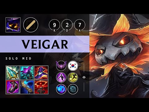 Veigar Mid vs Aurelion Sol - KR Master Patch 25.08