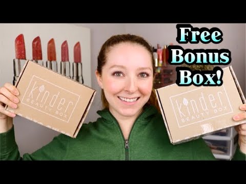 UNBOXING MY FIRST EVER KINDER BEAUTY BOX & A FREE BONUS BOX