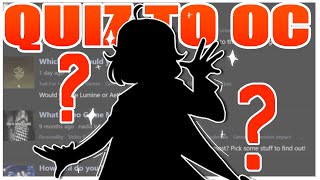 Making a Genshin Impact Oc with Quizes (speedpaint + commentary)
