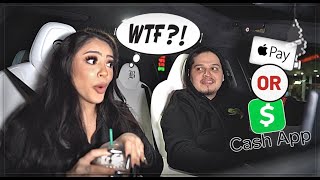 CHARGING GF FOR HER STARBUCK'S DRINK TO GET HER REACTION! **HILARIOUS**