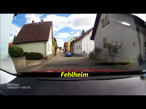 Ortsdurchfahrt im hessischen Ried/HP: Rodau ---: Fehlheim :--- Schwanheim