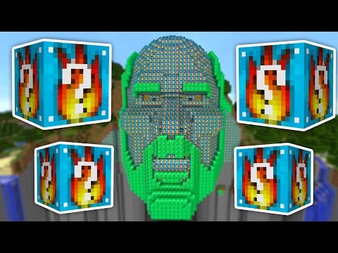 Minecraft FIRE LUCKY BLOCKS! - "POWER 7 BOW!!" with The Pack (Lucky Block Mod)