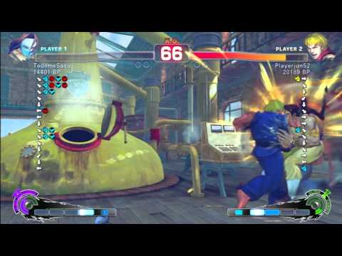 SSF4 Rank Match  TodomeSasu (CW)  vs  Playerjun52 (KE)
