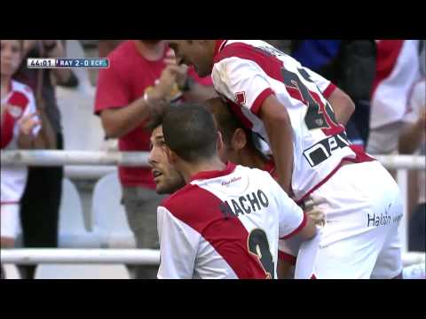 Gol de Alberto Perea (2-0) en el Rayo Vallecano - Elche CF | HD | 19/18/2013