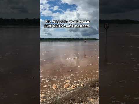 Cheia do Rio Araguaia Aruanã Goiás vou mostrar os portos da cidade!!!