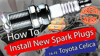 DIY / How To Install New Spark Plugs - Toyota Celica / Avensis 1.8 - 7A-FE - Bildilla Magasin