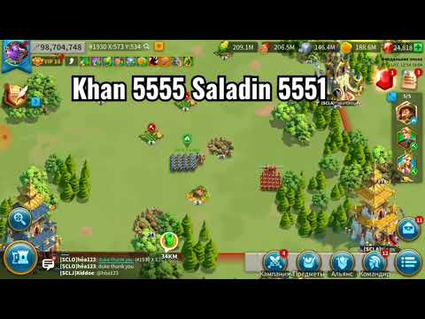 Duel Khan+Saladin vs Edward +Tomyris! Blank! Rise of Kingdoms
