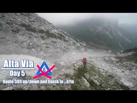 Alta Via 6: Route 389 up/down - to Erto, 4k...