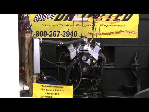 Chevy 383 Stroker 500HP Crate Engine Dyno Run