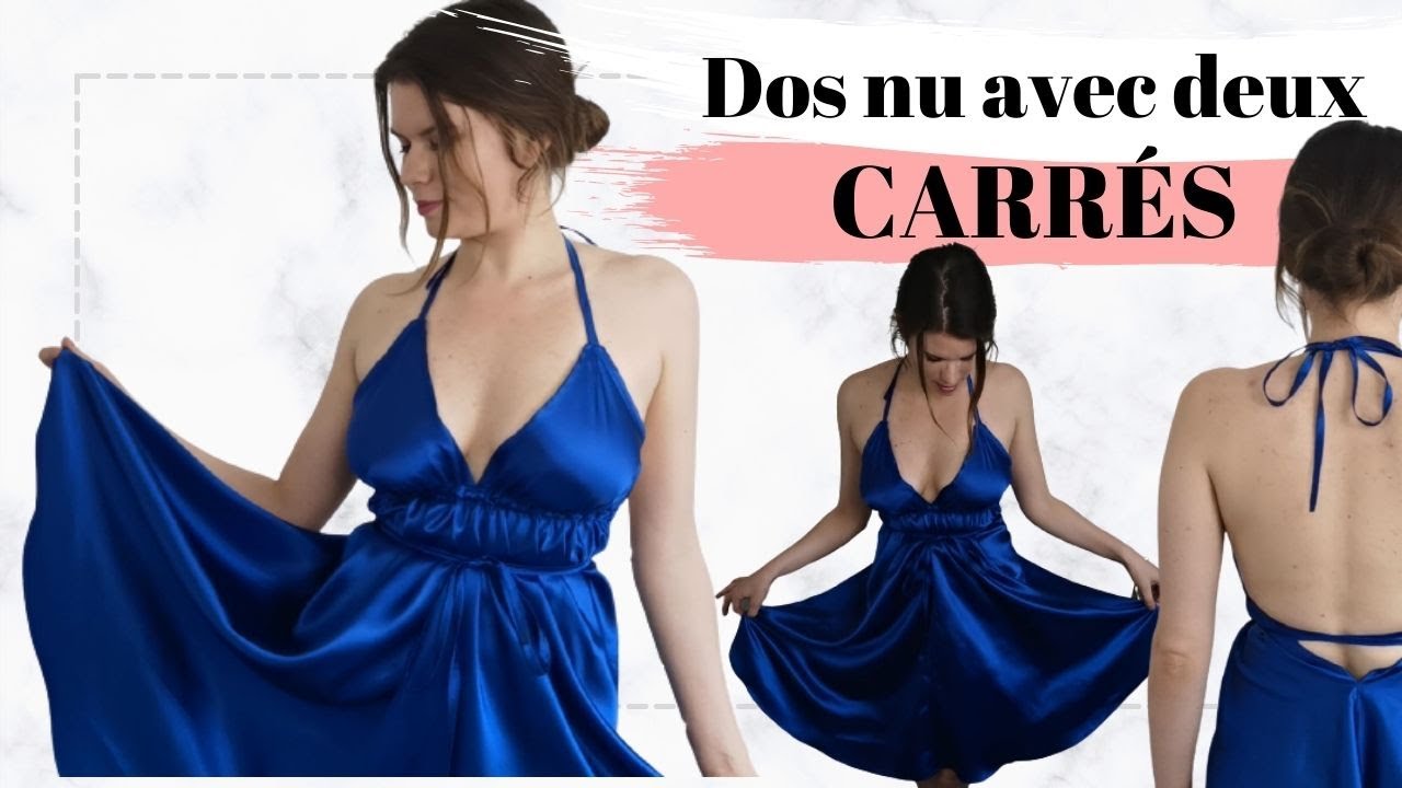 Coudre une robe de soirée dos nu facilement !