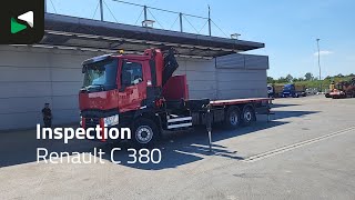 Renault C 380 6X2 HMF 3220 K6 Kran Crane lift-Axle Automatic Optibrake E platform truck | Image 4 - Autoline