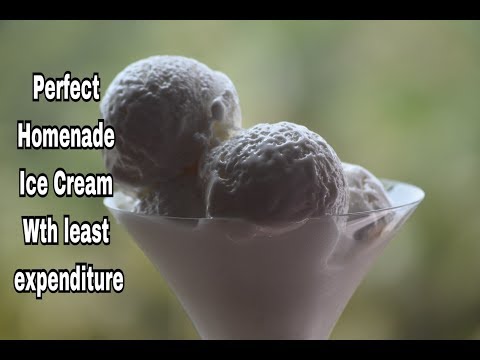 Perfect Homemade Ice cream Recipe   - With least expenditure  | Sweet  ||