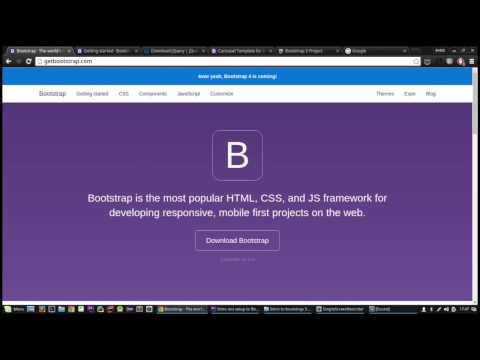 Bootstrap 3 Setup - Tutorial for Beginners.