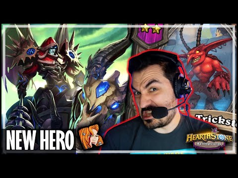 NEW HERO TERON GOREFIEND! - Hearthstone Battlegrounds