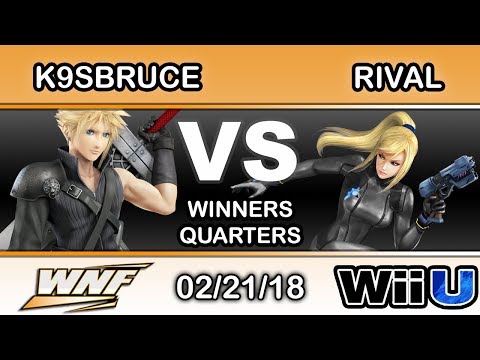 WNF 1.3 - K9sbruce (Cloud) Vs. Rival (Zero Suit Samus, Sheik) Winners Quarters - Smash 4