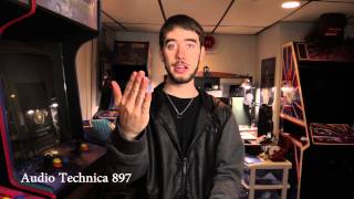 Audio Technica 897 vs Zoom H1 Microphone Test