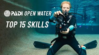 PADI Open Water Skills Top 15 Skills to Learn Dive...