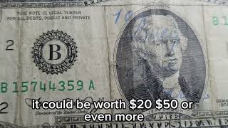 🇺🇸1976 $2 Bill – Value of Serial B15744359 | Worth Money💰#1976$2#2DollarBill#RareBill#OldMoney