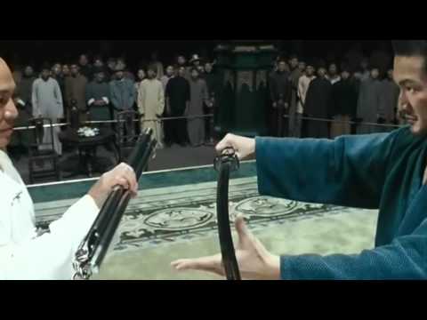 Mestre das armas com Jet Li.