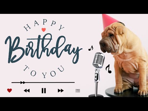 Dog Barking - Happy Birthday Song 🎶 | Happy Birthday To You | Dog Singing | Video