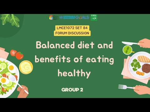 Balanced diet and benefits of eating healthy (LMCE 1072 Academic Literacy Forum)