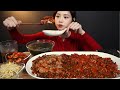 SUB Spicy Marinated Shrimp Marinated Crab Meat And Rice Mukbang ASMR
